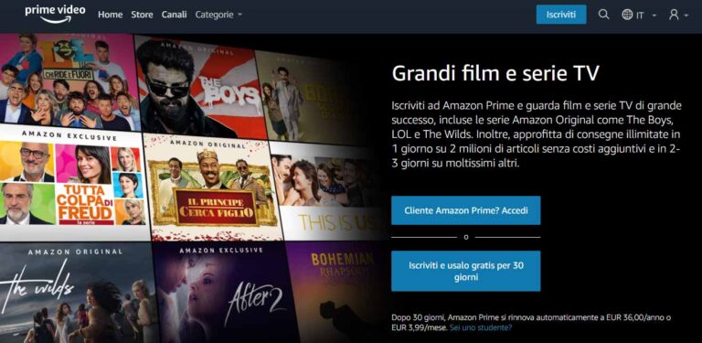 Come Funziona Amazon Prime Video Italia - VestoCasa.it