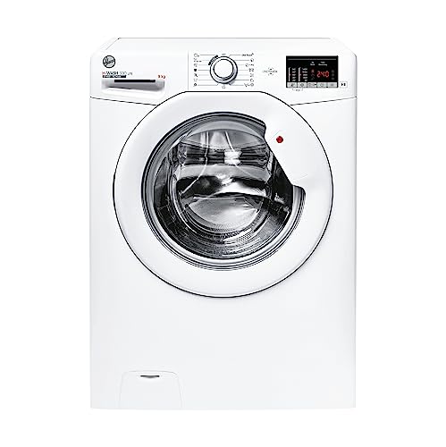 Hoover H-WASH 300 LITE H3W 492DA4-S Lavatrice, 9 Kg, 1400 Giri, Connettività NFC, Allergy Care, Rilevatore Kg, Classe B, 60x52x85 cm, Bianco