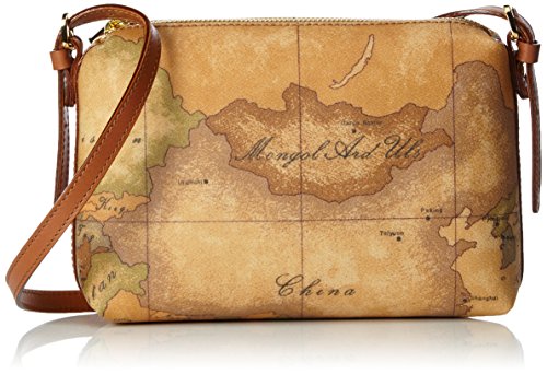 Alviero Martini 1a classe D0276000, Borsa a Tracolla Donna, Multicolore (Naturale), 6x15x21 cm (W x H x L)