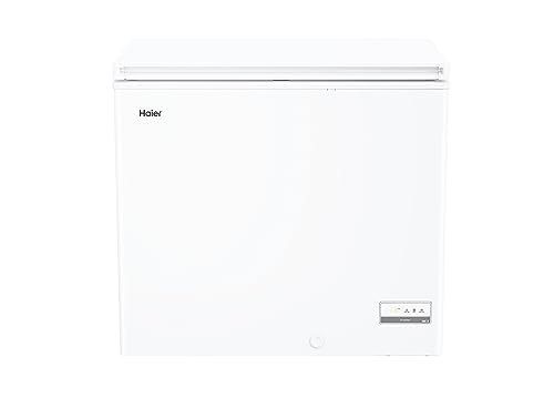 Haier HCE200D Congelatore a Pozzetto, 196 Litri, Statico, Trattamento Antibatterico, Temperatura Regolabile, Classe D, 91,5x55,5x84,5 cm, Bianco