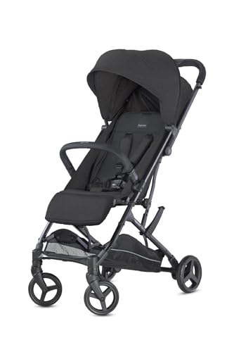 Inglesina Sketch Passeggino Leggero e Compatto, Nero, Confortevole, fino a 17kg, Chiusura una Mano, UPF 50+