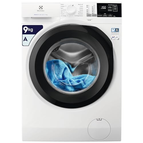 Electrolux PerfectCare 600 Lavatrice a Carica Frontale 9 kg, EW6F494IT, Tecnologia SensiCare, Classe A, 847x597x636 mm, Bianco