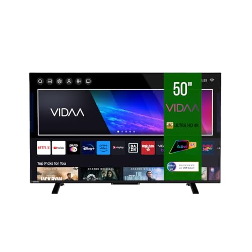 Toshiba Smart VIDAA TV 50" Ultra HD 50UV2363DA TV 4K 50 Pollici, Televisore LED Compatibile con Alexa, DVB-T2, Tecnologia LED, Dolby Vision HDR10, HDMI 2.1