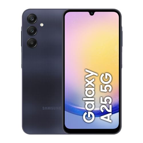 Samsung Galaxy A25 5G, Smartphone Android 14, Display Super AMOLED 6.5" FHD+, 6GB RAM, 128GB, memoria interna espandibile fino a 1TB, Batteria 5.000 mAh, Blue Black [Versione Italiana]