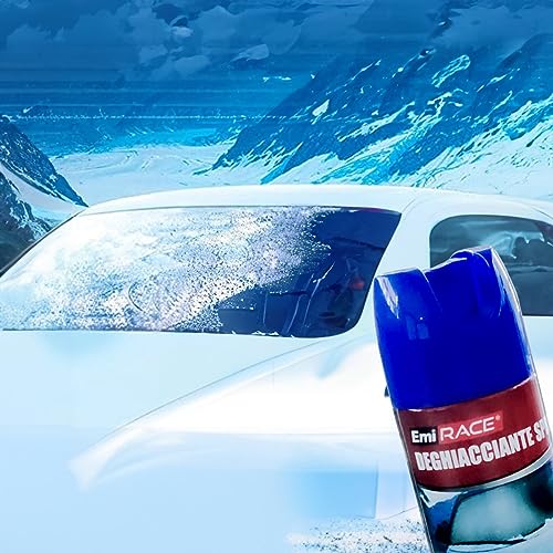 A2ZWORLD Spray Deghiacciante per Cristalli e Serrature Auto, De Icer Antigelo per Parabrezza, 200ml, Made in Italy, Spray Anti Ghiaccio per vetri Auto (1)