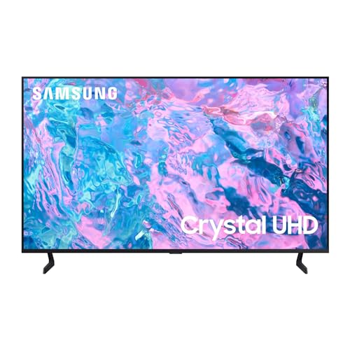 Samsung TV UE43CU7090UXZT Crystal UHD 4K, Smart TV 43", Crystal Processor 4K, Slim Look, Q-Symphony e OTS Lite, DVBT-2, Integrato con Bixby, compatibile con Alexa e Google Assistant, Black [2024]