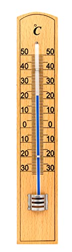 VELAMP Termometro indoor/outdoor di legno 20cm