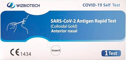 5 Test WizBiotech Autotest Antigenico rapido Sars CoV-2, Corona Virus Antigen Rapid Test Covid-19 Tamponi Nasali (5 Self Test in ogni Scatola) CE1434…