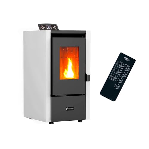 Sannover Thermique Stufa a pellet aria Anita 6 kW Bianco Sannover, ANITA6Blanc