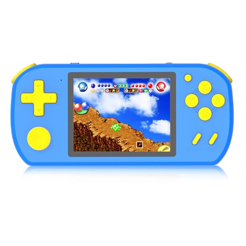 KAVOYI Console Giochi Portatile per Bambini con 218 Videogiochi Retrò Precaricati, Mini Arcade con Batteria Ricaricabile e Schermo LCD da 3,0”, Regali Elettronici per Bambini e Bambine, Blu