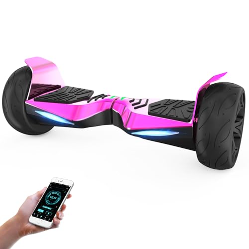 8,5” Hoverboards Off-Road a Doppio Motore con Batteria ad Alta Capacità da 42V 4,4Ah, Altoparlante Bluetooth e App, Ideali per Bambini e Adolescenti