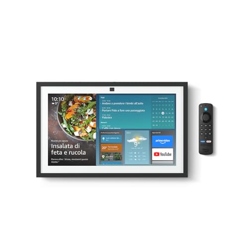 Nuovo Amazon Echo Show 15 | Schermo intelligente Full HD da 15,6” con Alexa, Fire TV integrata e telecomando vocale Alexa