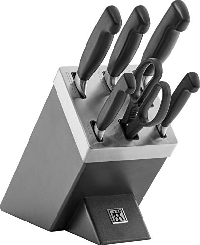 Zwilling 35148-507-0 Four Star Ceppo Autoaffilante, 7 Pezzi, Grigio