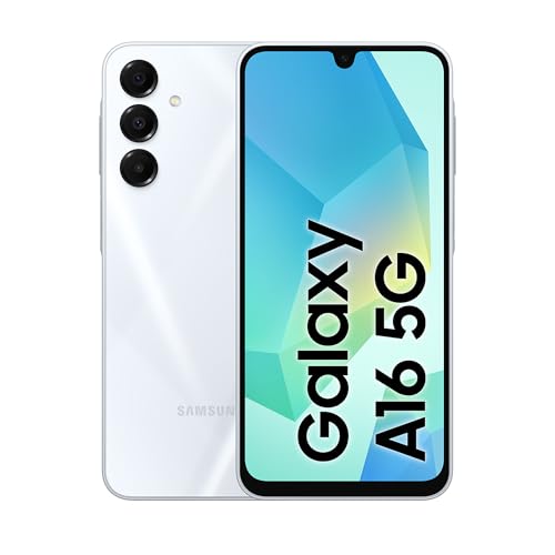 Samsung Galaxy A16 5G, Smartphone Android 14, Display Super AMOLED 6.7" FHD+, 4GB RAM, 128GB, Batteria 5.000 mAh, Resistenza IP54, memoria espandibile fino a 1.5TB, Light Gray [Versione Italiana]