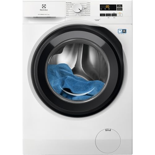 Electrolux 600 Lavatrice a carica frontale, EW6FA19G, 9 Kg, SensiCare, Time Manager, Programma Hygiene / Rapido, Motore Inverter+, Flussimetro, Prosense, 847x597x636 mm, Color Bianco, Classe A