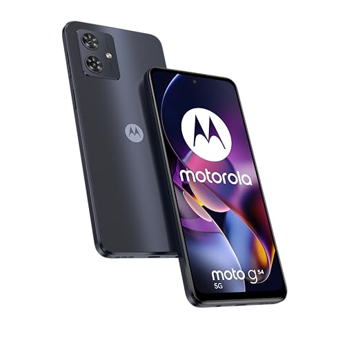 Motorola g54 5G, Display 6.5" FHD+ 120Hz, 50+2MP, 5000 mAh ricarica 15W, 12/256GB, Dual SIM, IP52, NFC, Android 13, Blu (Midnight Blue)