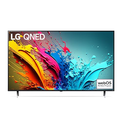 LG QNED 50'', Serie 85 2024, 50QNED85T6C, Smart TV 4K, Processore α8, Design slim, 20W, AI Picture Pro, 4 HDMI 2.1 120Hz, VRR, FreeSync Premium, Alexa, Wi-Fi, webOS 24, Telecomando puntatore