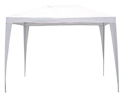 VERDELOOK Gazebo con Struttura in Ferro e Copertura in polietilene, 2x3 m, Bianco