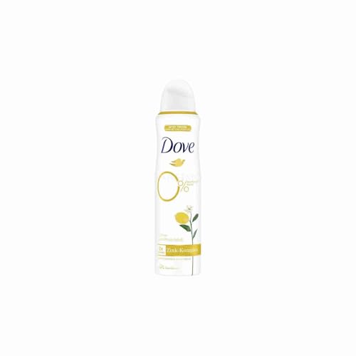 Dove Deodorante spray per agrumi e pesca, deodorante con complesso di zinco nutriente e 0% sali di alluminio, 150 ml, 1 pezzo