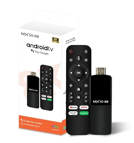 GoyaGirl 4K Google TV Stick Android 13,TV Box 2GB RAM + 16GB eMMC | 8K Ultra HD | 2.4G+5G Dual Band WiFi | Enhanced Stability and Performance | Ideal for Smooth TV and Gaming Experience