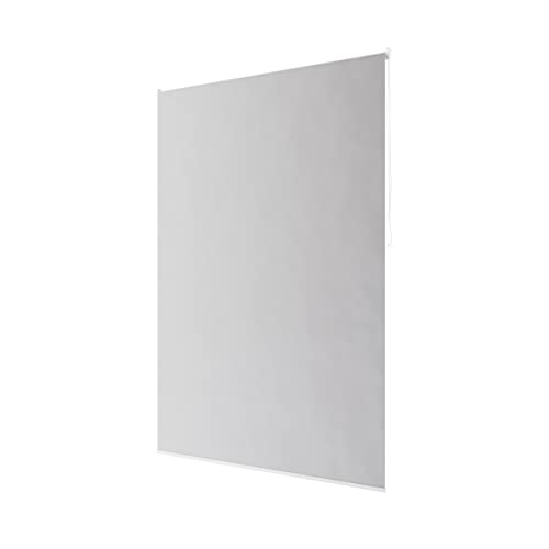 probath Tenda a rullo per doccia, modello semplice, colore grigio chiaro, 7 larghezze a scelta (140 x 240 cm)